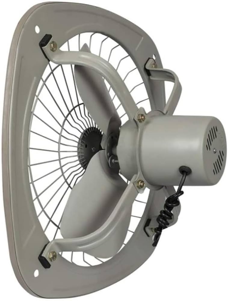 SPINKS Heavy Duty Fresh Air Metal Exhaust Fan/Ventilation Fan For Kitchen, Bathrrom, Office 9 Inch 225MM | (Metallic GREY)