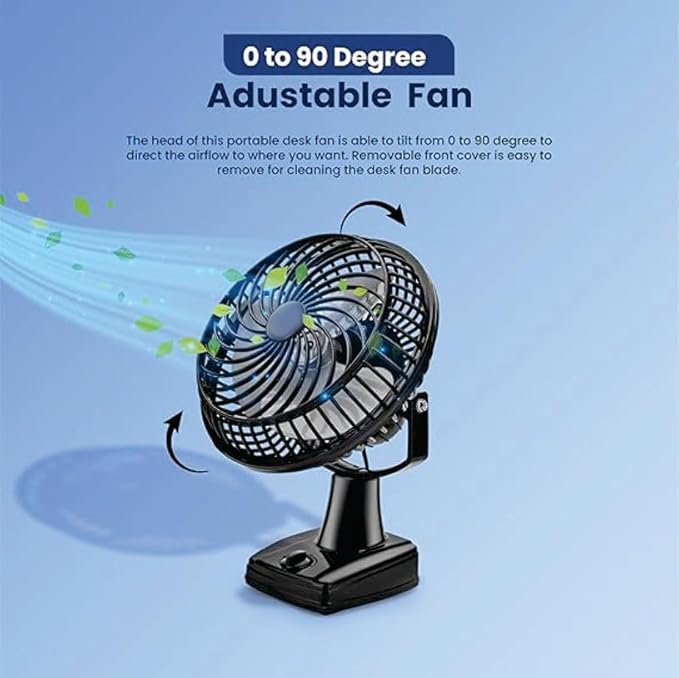 SPINKS MINI TABLE FAN   Electrical Multipurpose High Speed Noiseless Wall Cum Table Fan 9 Inch 225 mm Made In India With 1 Year Warranty (9 Inch Ap Black), 5 stars