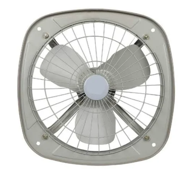 SPINKS Heavy Duty Fresh Air Metal Exhaust Fan/Ventilation Fan For Kitchen, Bathrrom, Office 9 Inch 225MM | (Metallic GREY)